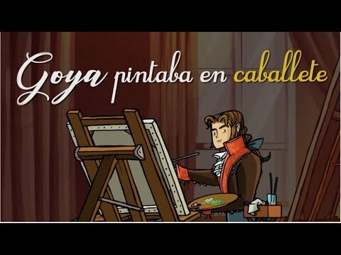 Goya pintaba en caballete