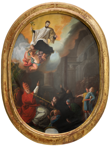 The Consecration of Saint Aloysius Gonzaga as the Patron Saint of Youth (La consagración de San Luis Gonzaga como Patrono de la Juventud)