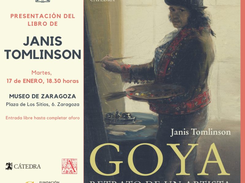 Janis Tomlinson presentará el libro 'GOYA, retrato de un artista' en el Museo de Zaragoza